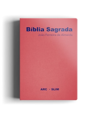 BÍBLIA ARC SLIM LUXO ESPECIAL ROSA: MAIS LEVE, MAIS PRÁTICA MESMO CONTEÚDO!