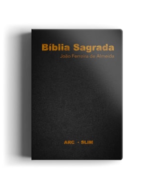 BÍBLIA ARC SLIM LUXO PRETA: MAIS LEVE, MAIS PRÁTICA MESMO CONTEÚDO!