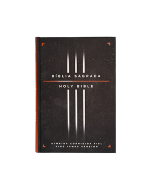 BÍBLIA BILÍNGUE ACF/KJV, PORTUGUÊS/INGLÊS, CAPA DURA, LEITURA PERFEITA