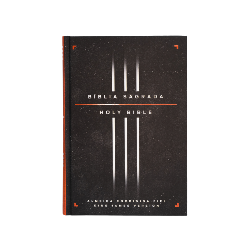 BÍBLIA BILÍNGUE ACF/KJV, PORTUGUÊS/INGLÊS, CAPA DURA, LEITURA PERFEITA