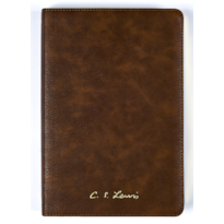 BÍBLIA C. S. LEWIS NVI, LETRA TRADICIONAL, FONTE LEITURA PERFEITA, CAPA LUXO MARROM