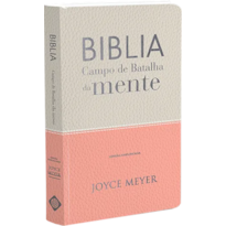 BIBLIA CAMPO DE BATALHA DA MENTE - BRANCO E ROSA