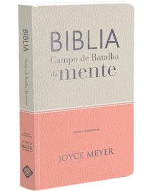 BIBLIA CAMPO DE BATALHA DA MENTE - BRANCO E ROSA