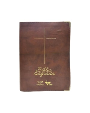 BÍBLIA - CAPA LUXO MARROM - COEDIÇÃO CNBB