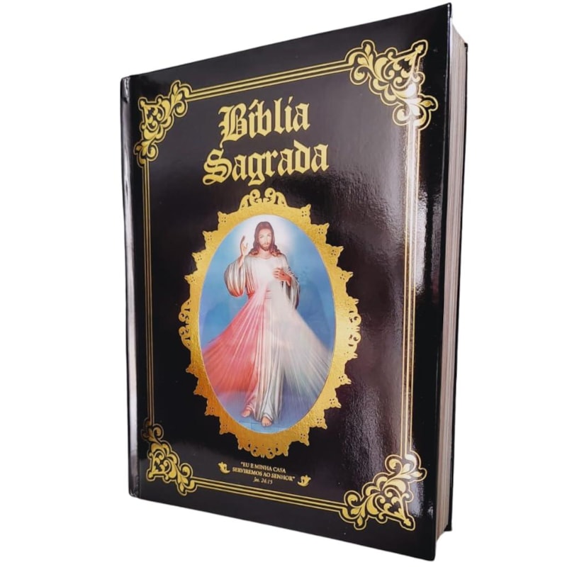 BÍBLIA CATÓLICA ILUSTRADA SAGRADA FAMÍLIA - CAPA PRETA