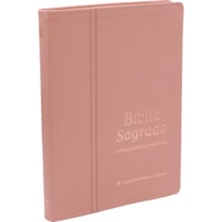 BÍBLIA COLORS SLIM NAA, LETRA REGULAR, CAPA COURO LEGÍTIMO ROSA: NOVA ALMEIDA ATUALIZADA (NAA)