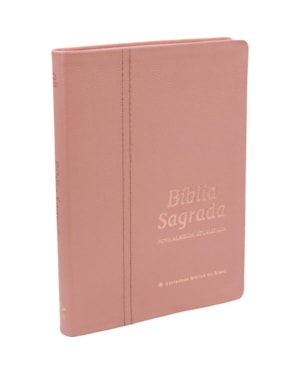BÍBLIA COLORS SLIM NAA, LETRA REGULAR, CAPA COURO LEGÍTIMO ROSA: NOVA ALMEIDA ATUALIZADA (NAA)