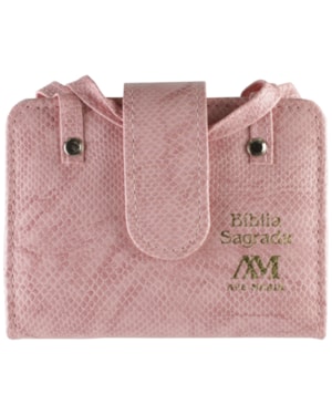 BÍBLIA COM ALÇA - BOLSO - ROSA