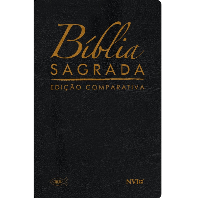BÍBLIA COMPARATIVA ARC - NVI - LUXO PRETA
