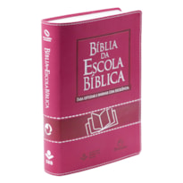 BÍBLIA DA ESCOLA BÍBLICA NAA, LETRA REGULAR, COM MAPA, CAPA COURO SINTÉTICO PINK: NOVA ALMEIDA ATUALIZADA (NAA)