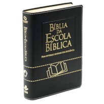 BÍBLIA DA ESCOLA BÍBLICA NAA, LETRA REGULAR, COM MAPA, CAPA COURO SINTÉTICO PRETA: NOVA ALMEIDA ATUALIZADA (NAA)