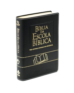 BÍBLIA DA ESCOLA BÍBLICA NAA, LETRA REGULAR, COM MAPA, CAPA COURO SINTÉTICO PRETA: NOVA ALMEIDA ATUALIZADA (NAA)