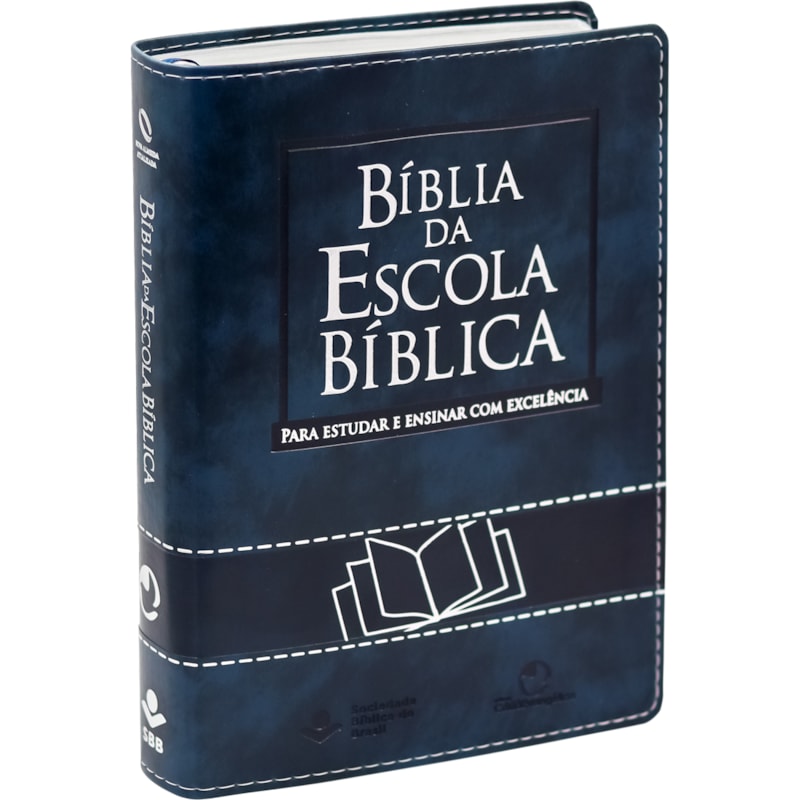 BÍBLIA DA ESCOLA BÍBLICA NAA | SBB | BÍBLIA DA ESCOLA BÍBLICA - CAPA EM COURO SINTÉTICO, AZUL NOBRE: NOVA ALMEIDA ATUALIZADA (NAA)