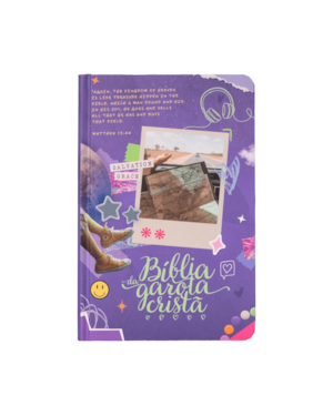 BÍBLIA DA GAROTA CRISTÃ NTLH, LETRA TRADICIONAL, CAPA DURA ROXA COLAGEM