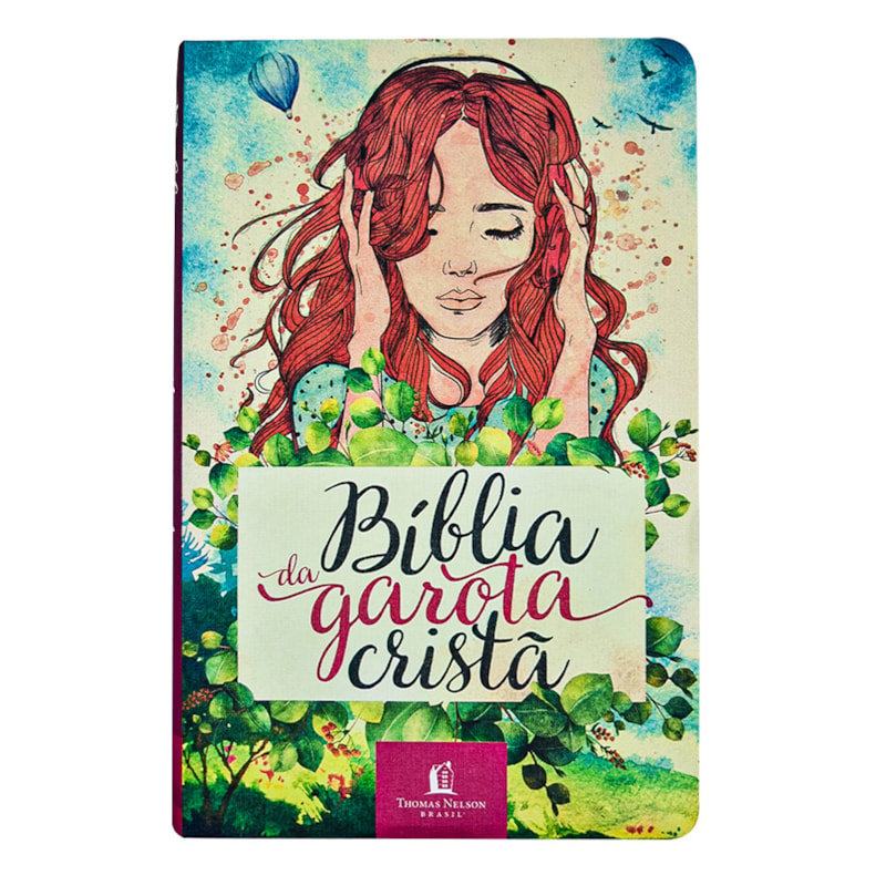 BÍBLIA DA GAROTA CRISTÃ NTLH, LETRA TRADICIONAL, CAPA FLEXÍVEL DE TECIDO AQUARELA