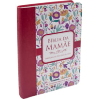 BÍBLIA DA MAMÃE ARA, LETRA REGULAR, CAPA COURO FLORES - GOIABA: ALMEIDA REVISTA E ATUALIZADA (ARA)