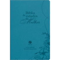Bíblia da Mulher de Estudos | Azul | Feminina | Média: Com estudos e reflexões de gênesis a apocalipse