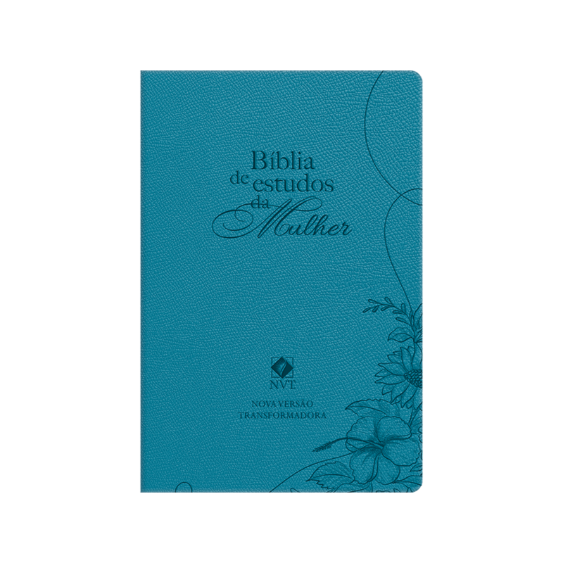 Bíblia da Mulher de Estudos | Azul | Feminina | Média: Com estudos e reflexões de gênesis a apocalipse
