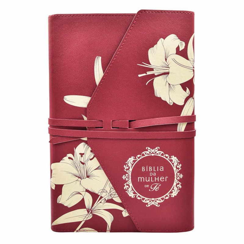 BÍBLIA DA MULHER DE FÉ, NVI, CAPA LUXO, LÍRIOS DO CAMPO