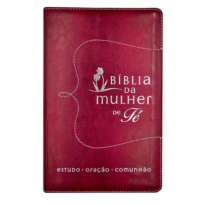 BÍBLIA DA MULHER DE FÉ, NVI, CAPA LUXO, VERMELHO