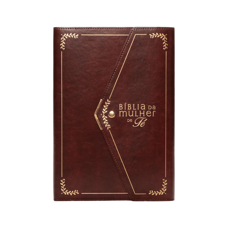 BÍBLIA DA MULHER DE FÉ NVI, LETRA GRANDE, COM DEVOCIONAIS DE SHEILA WALSH, CAPA LUXO VINHO COM FECHAMENTO CARTEIRA: NOVA VERSÃO INTERNACIONAL