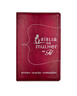 BÍBLIA DA MULHER DE FÉ NVI, LETRA TRADICIONAL, COM DEVOCIONAIS DE SHEILA WALSH, CAPA LUXO VERMELHA