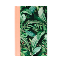 BÍBLIA DA MULHER DE FÉ NVI, TECIDO ROSA E FOLHAGEM SOBRE CAPA DURA