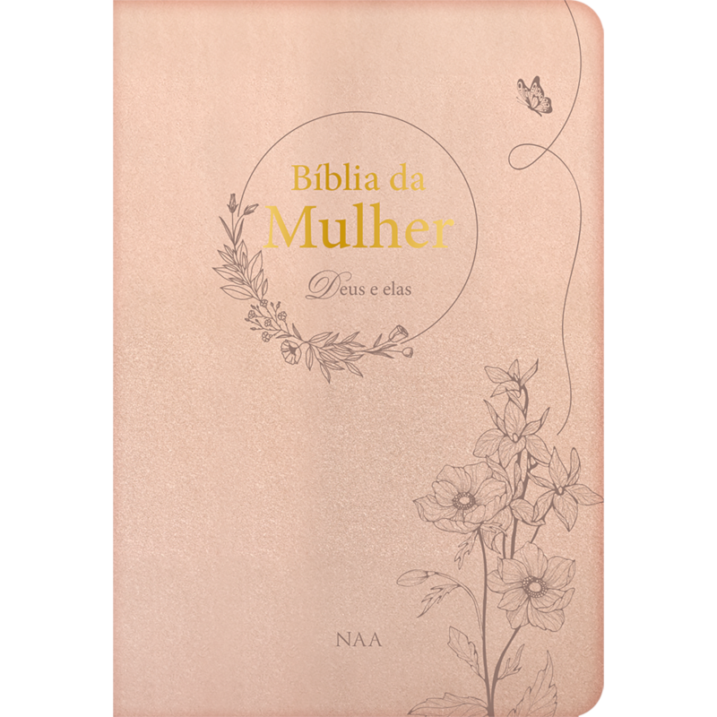 Bíblia da Mulher - Deus e elas | Caixa presente | champagne: Estudos, devocionais, comentários, mapas, linha do tempo, concordância |Ferramenta completa com recursos práticos e aplicação da palavra no dia a dia