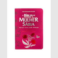 BÍBLIA DA MULHER SÁBIA COM HARPA - MOD 01 TULIPA PINK