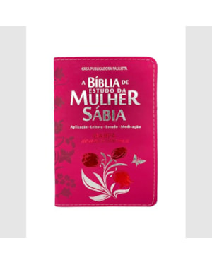 BÍBLIA DA MULHER SÁBIA COM HARPA - MOD 01 TULIPA PINK
