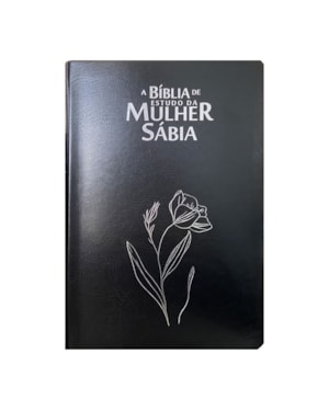 BÍBLIA DA MULHER SÁBIA FULL COLOR C/ HARPA - MAGNÓLIA PRETA