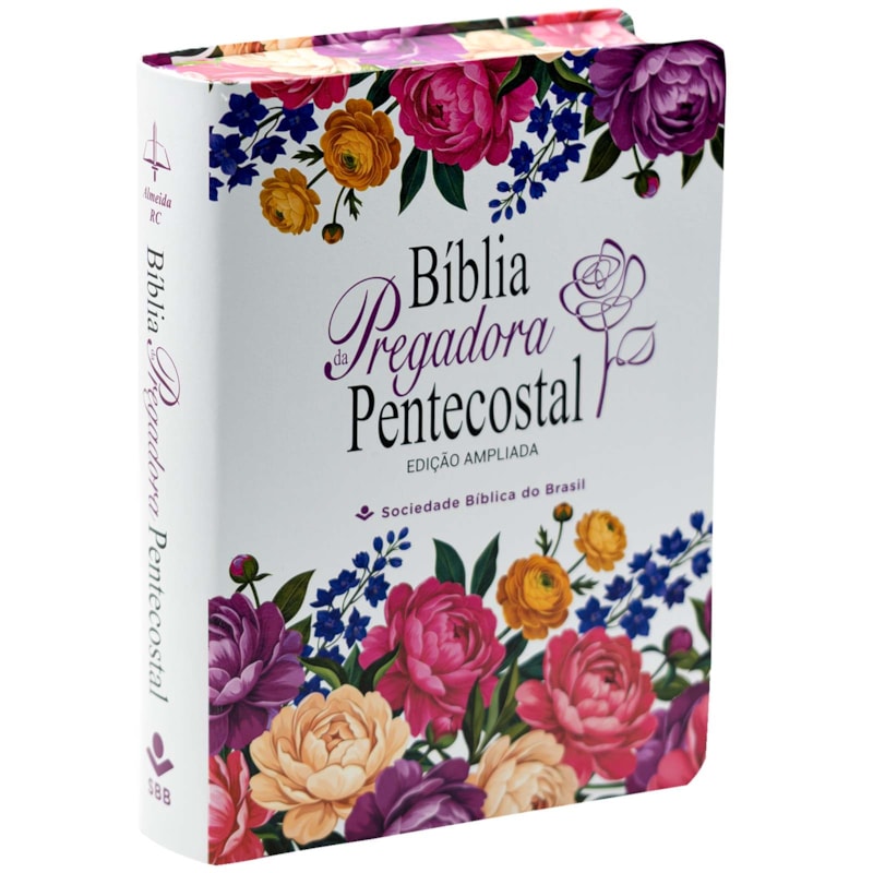 BÍBLIA DA PREGADORA PENTECOSTAL ARC, LETRA REGULAR, COM MAPA, CAPA COURO SINTÉTICO FLORIDA, EDIÇÃO AMPLIADA: ALMEIDA REVISTA E CORRIGIDA (ARC)