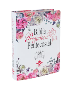 BÍBLIA DA PREGADORA PENTECOSTAL ARC, LETRA REGULAR, COM MAPA, CAPA COURO SINTÉTICO ILUSTRADA: BEGE: ALMEIDA REVISTA E CORRIGIDA (ARC)