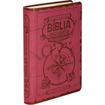 BÍBLIA DAS DESCOBERTAS NTLH, LETRA REGULAR, COM MAPA, CAPA COURO SINTÉTICO ROSA: NOVA TRADUÇÃO NA LINGUAGEM DE HOJE (NTLH)