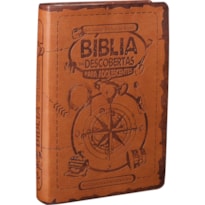BÍBLIA DAS DESCOBERTAS PARA ADOLESCENTES NTLH | SBB | A BÍBLIA DAS DESCOBERTAS PARA ADOLESCENTES - CAPA EM COURO SINTÉTICO, MARROM CLARO: NOVA TRADUÇÃO NA LINGUAGEM DE HOJE (NTLH)