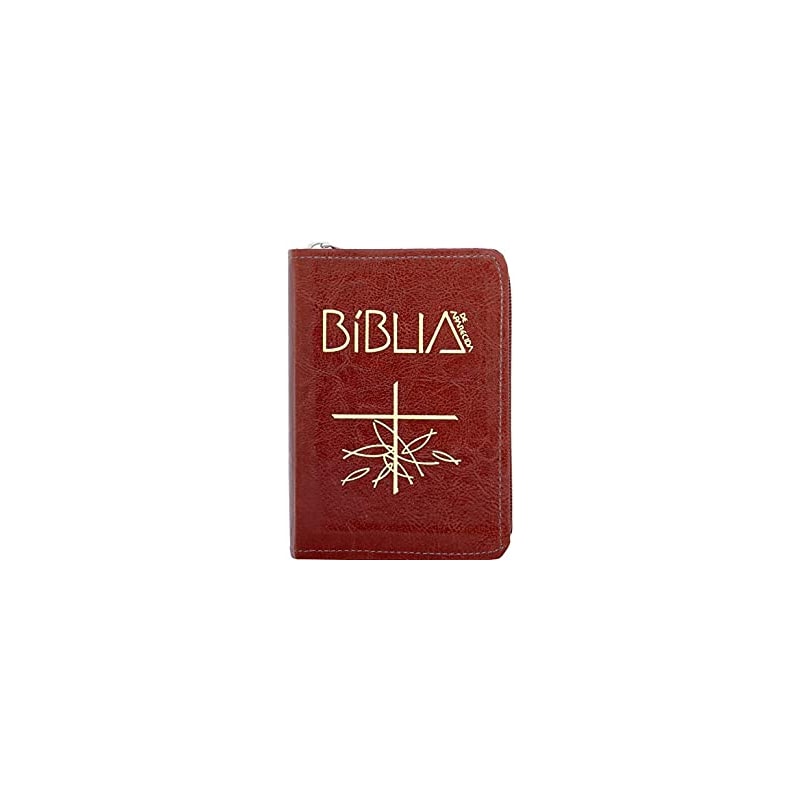BÍBLIA DE APARECIDA - BOLSO ZÍPER MARROM
