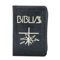 BÍblia de Aparecida bolso zíper preta