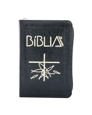 BÍblia de Aparecida bolso zíper preta