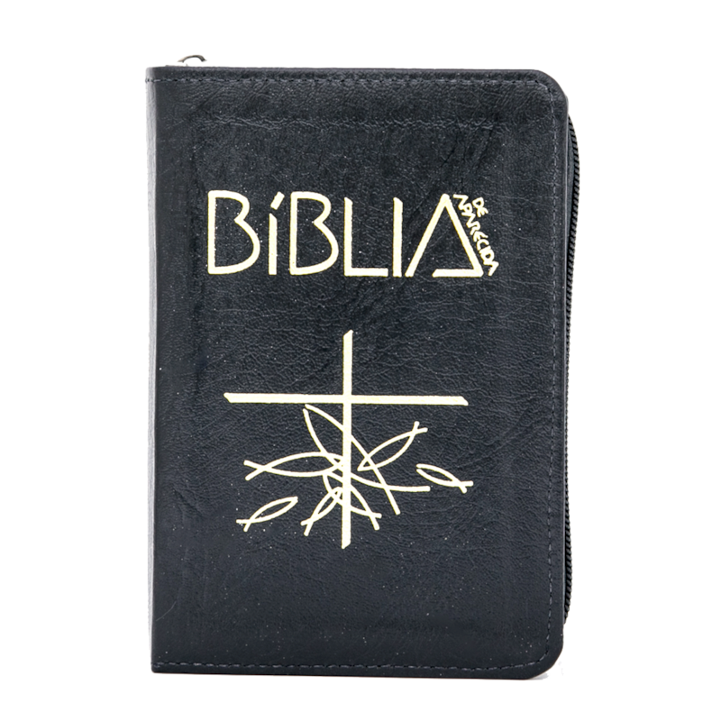BÍblia de Aparecida bolso zíper preta