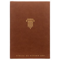 BÍBLIA DE ESTUDO ACF, CAPA LUXO MARROM | COM COMENTÁRIOS DA KING JAMES STUDY BIBLE