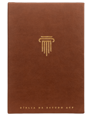 BÍBLIA DE ESTUDO ACF, CAPA LUXO MARROM | COM COMENTÁRIOS DA KING JAMES STUDY BIBLE
