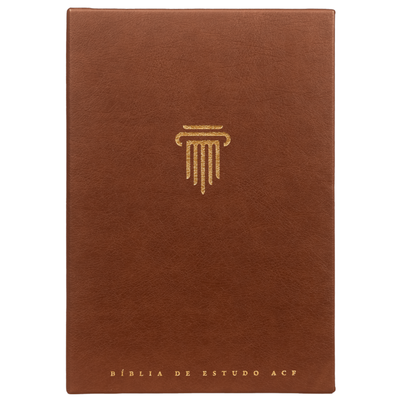 BÍBLIA DE ESTUDO ACF, CAPA LUXO MARROM | COM COMENTÁRIOS DA KING JAMES STUDY BIBLE
