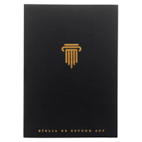 BÍBLIA DE ESTUDO ACF, CAPA LUXO PRETA | COM COMENTÁRIOS DA KING JAMES STUDY BIBLE