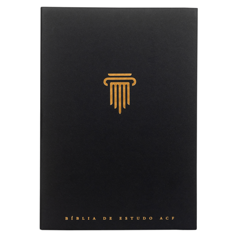 BÍBLIA DE ESTUDO ACF, CAPA LUXO PRETA | COM COMENTÁRIOS DA KING JAMES STUDY BIBLE