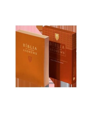 BIBLIA DE ESTUDO ANDREWS - NAA CAPA COURO MARROM HAVANA