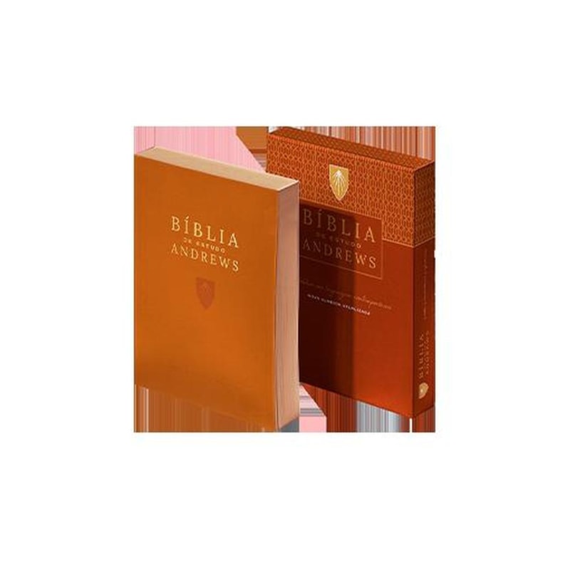 BIBLIA DE ESTUDO ANDREWS - NAA CAPA COURO MARROM HAVANA