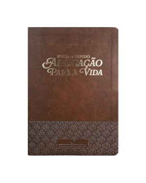 BÍBLIA DE ESTUDO APLICAÇÃO PARA VIDA CAPA PU LUXO - MARROM