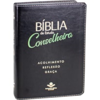 BÍBLIA DE ESTUDO CONSELHEIRA NAA | SBB | BÍBLIA DE ESTUDO CONSELHEIRA - CAPA EM COURO SINTÉTICO, PRETA: NOVA ALMEIDA ATUALIZADA (NAA)