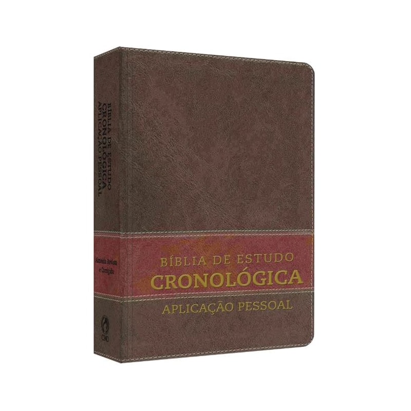 BIBLIA DE ESTUDO CRONOLOGICA APLICACAO PESSOAL TARJA MARROM