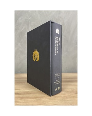BÍBLIA DE ESTUDO DA FÉ REFORMADA - CAPA COURO LEGÍTIMO PRETO E ESTOJO